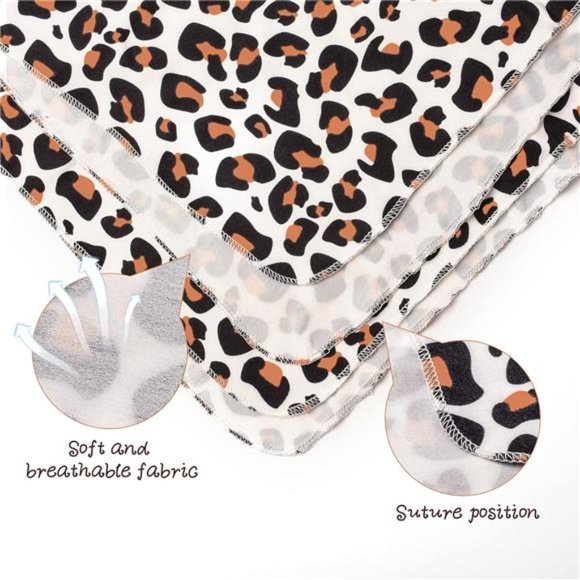 NEW Baby Girl Newborn Receiving Blanket with Headband Set Baby Swaddle Nursery - Picture 4 of 7